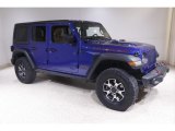 2018 Ocean Blue Metallic Jeep Wrangler Unlimited Rubicon 4x4 #143857729