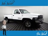 Bright White Dodge Ram 2500 in 1998