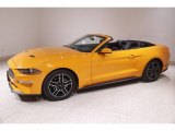 2018 Ford Mustang EcoBoost Convertible Front 3/4 View