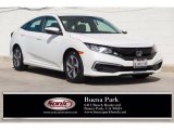 2019 White Orchid Pearl Honda Civic LX Sedan #143874356