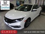 2019 Platinum White Pearl Honda Civic EX Coupe #143874397