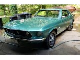 Silver Jade Ford Mustang in 1969
