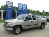 2004 Silver Birch Metallic Chevrolet Silverado 1500 LS Extended Cab 4x4 #14356366