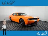 Header Orange Dodge Challenger in 2014