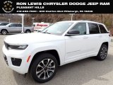 2022 Bright White Jeep Grand Cherokee Overland 4x4 #144026505