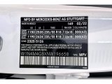 2022 GLB Color Code for Polar White - Color Code: 149