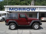 2007 Red Rock Crystal Pearl Jeep Wrangler X 4x4 #14358104