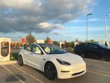 2021 Tesla Model 3 Pearl White Multi-Coat