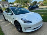 2021 Tesla Model 3 Pearl White Multi-Coat