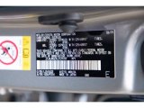 2020 NX Color Code for Atomic Silver - Color Code: 1J7