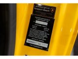 2005 Lamborghini Gallardo MOMO Edition Coupe Info Tag