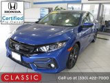 2020 Aegean Blue Metallic Honda Civic EX Hatchback #144111264