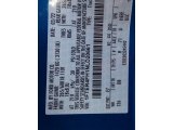 2022 Ranger Color Code for Velocity Blue Metallic - Color Code: E7