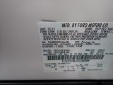 2015 Taurus Color Code for White Platinum Metallic - Color Code: UG