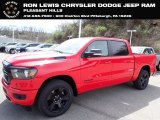 2022 Flame Red Ram 1500 Big Horn Night Edition Crew Cab 4x4 #144142583