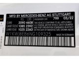 2022 C Color Code for Diamond White Metallic - Color Code: 799