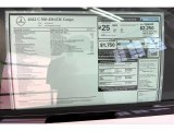 2022 Mercedes-Benz C 300 4Matic Coupe Window Sticker