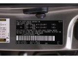 2020 NX Color Code for Atomic Silver - Color Code: 1J7
