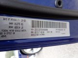 2019 Challenger Color Code for Indigo Blue - Color Code: PBM