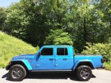 2021 Hydro Blue Pearl Jeep Gladiator Rubicon 4x4 #144183123