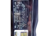 2017 Sedona Color Code for Aurora Black - Color Code: ABP