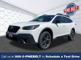 Crystal White Pearl Subaru Outback in 2022