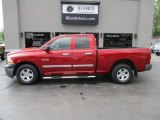 2010 Inferno Red Crystal Pearl Dodge Ram 1500 ST Quad Cab #144184345