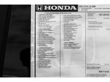 2022 Honda Civic Si Sedan Window Sticker