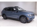 2021 Stone Blue Metallic Volkswagen Tiguan SE 4Motion #144280299