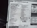 2022 Jeep Gladiator Mojave 4x4 Window Sticker