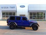 2020 Ocean Blue Metallic Jeep Wrangler Unlimited Altitude 4x4 #144319240