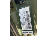 2022 Tacoma Color Code for Army Green - Color Code: 6V7