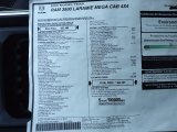 2022 Ram 3500 Laramie Mega Cab 4x4 Window Sticker