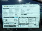 2022 Chevrolet Colorado Z71 Crew Cab 4x4 Window Sticker
