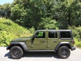 2022 Sarge Green Jeep Wrangler Unlimited Willys Sport 4x4 #144491162