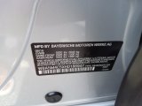2017 5 Series Color Code for Glacier Silver Metallic - Color Code: A83
