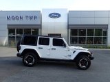 2020 Bright White Jeep Wrangler Unlimited Rubicon 4x4 #144522525