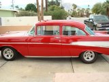 1957 Vermillion Red Chevrolet Bel Air 2 Door Sedan #144539485
