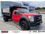 2011 Vermillion Red Ford F550 Super Duty XL Regular Cab 4x4 Dump Truck #144558877