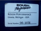 2006 Ford Mustang Roush Stage 2 Convertible Info Tag