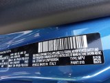 2022 500X Color Code for Italia Blue - Color Code: 018