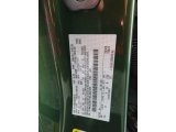 2022 Bronco Color Code for Eruption Green Metallic - Color Code: FA