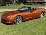 Atomic Orange Metallic Chevrolet Corvette in 2008