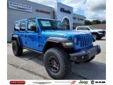 2022 Hydro Blue Pearl Jeep Wrangler Unlimited High Tide 4x4 #144685243