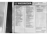 2023 Honda Odyssey Touring Window Sticker
