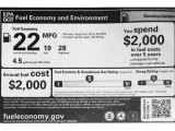 2023 Honda Odyssey Touring Info Tag