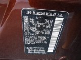 2018 Armada Color Code for Forged Copper - Color Code: CAU