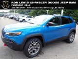 2022 Hydro Blue Pearl Jeep Cherokee Trailhawk 4x4 #144711752