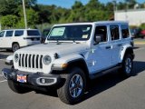 2022 Bright White Jeep Wrangler Unlimited Sahara 4x4 #144735703