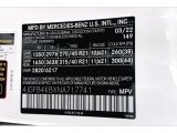 2022 GLE Color Code for Polar White - Color Code: 149